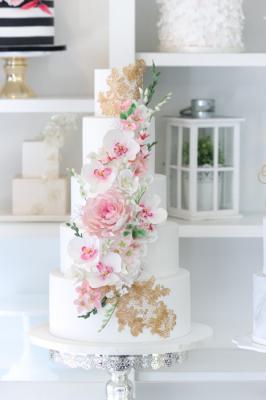 5-tier Rose with Gold                                       