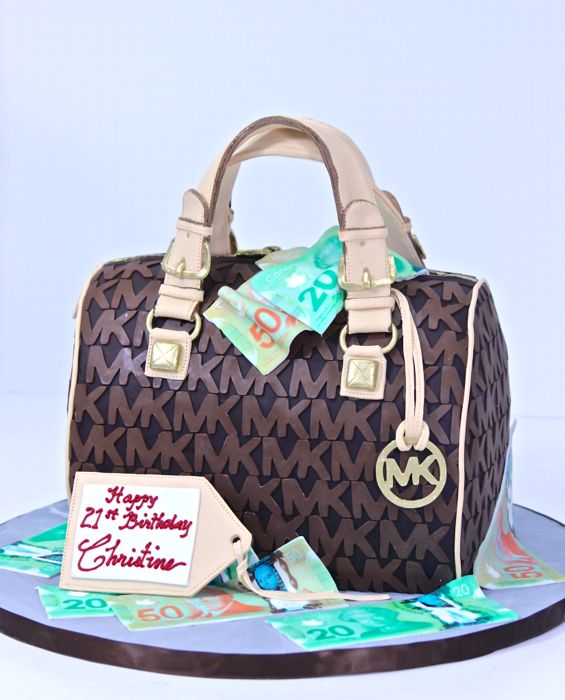 michael kors bag cake